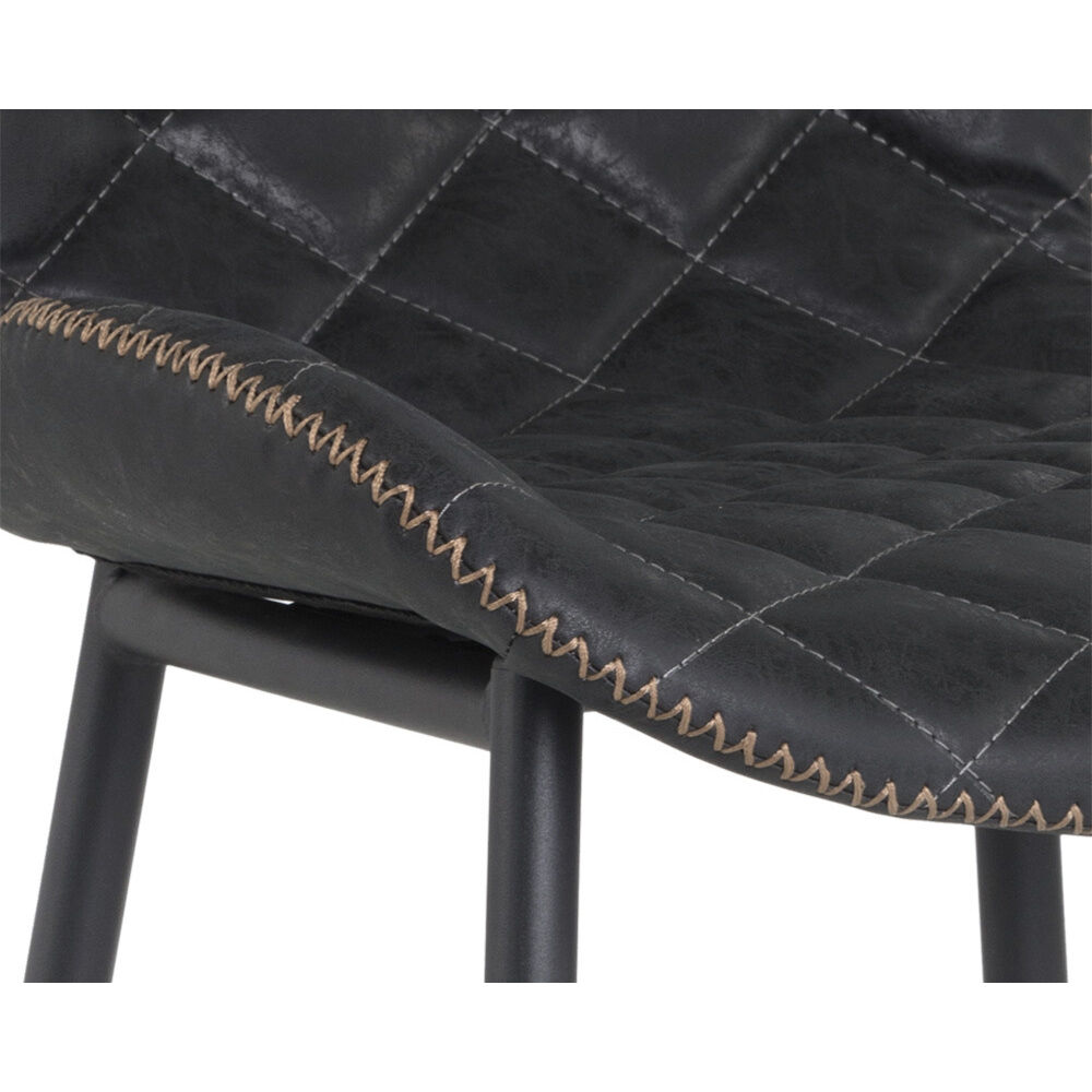 Lyla 41 inch Antique Black Barstool, Set Of 2